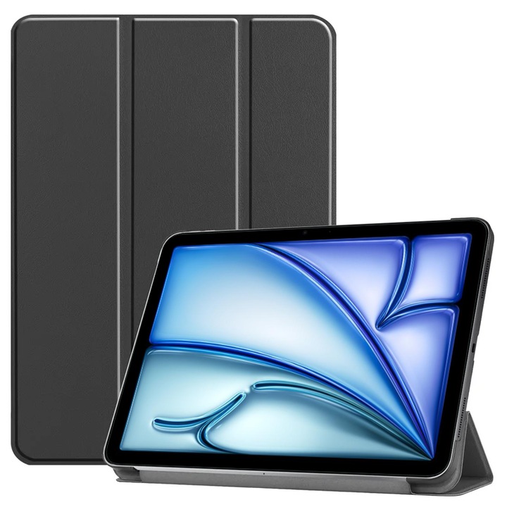 Husa pentru tableta Apple iPad Air 11 2024, XGSM, negru, functie stand