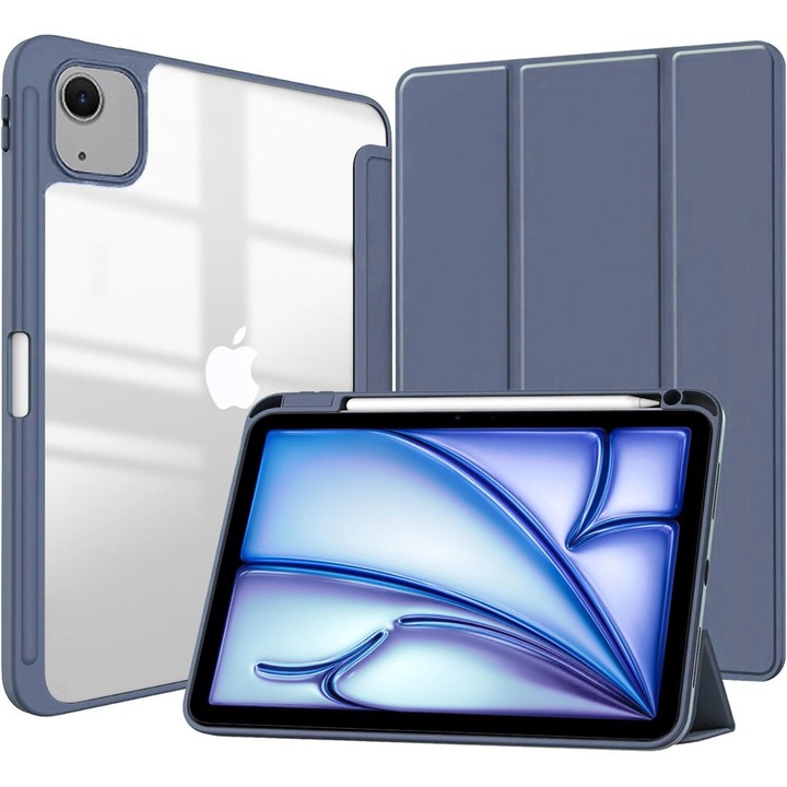 Husa tableta XGSM pentru Lenovo Tab M11, Smartcase Hybrid, cu suport pentru rysik, violet, tri-fold