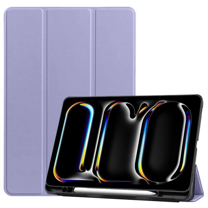 Husa tableta pentru Apple iPad Pro 13", XGSM, cu suport stylus, mov