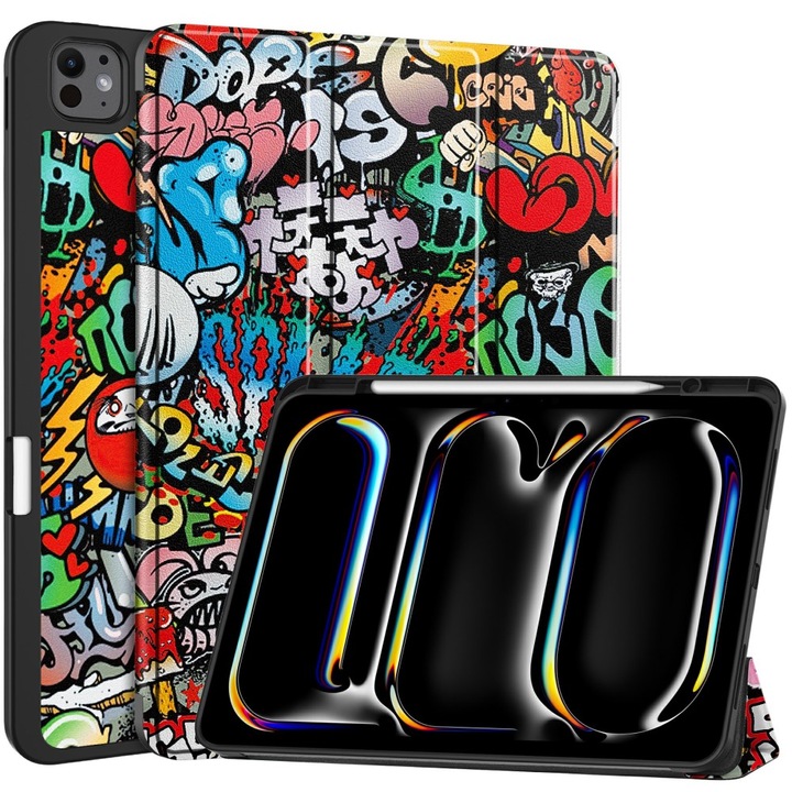 Husa tableta XGSM pentru Apple iPad Pro 13" 7 gen. 2024, grafica, suport integrat