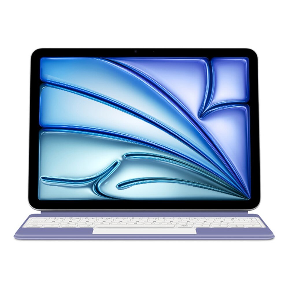 Husa de tableta cu tastatura pentru iPad Air 13" 2024, XGSM, 2 in 1, magnetica, violet