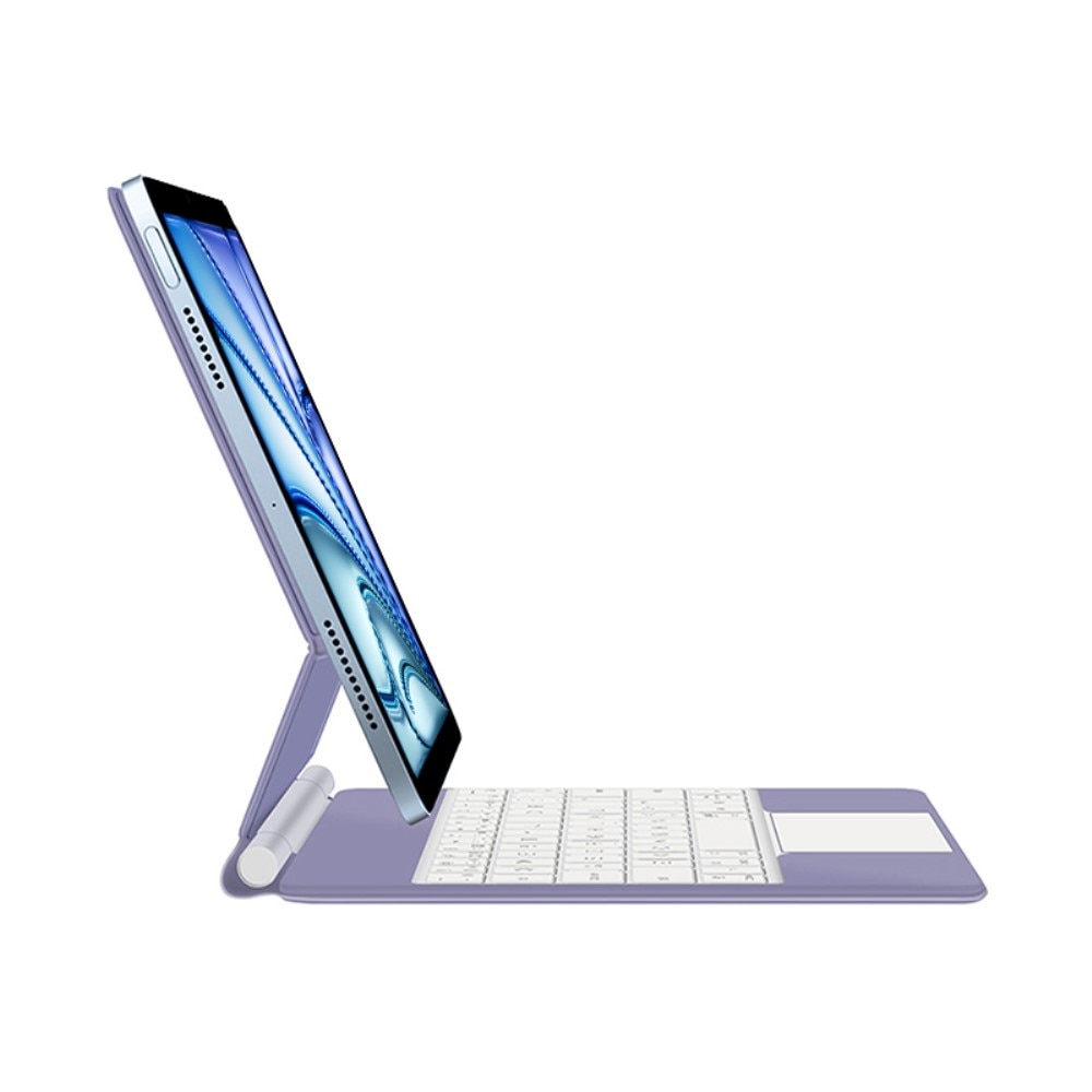Husa de tableta cu tastatura pentru iPad Air 13" 2024, XGSM, 2 in 1, magnetica, violet