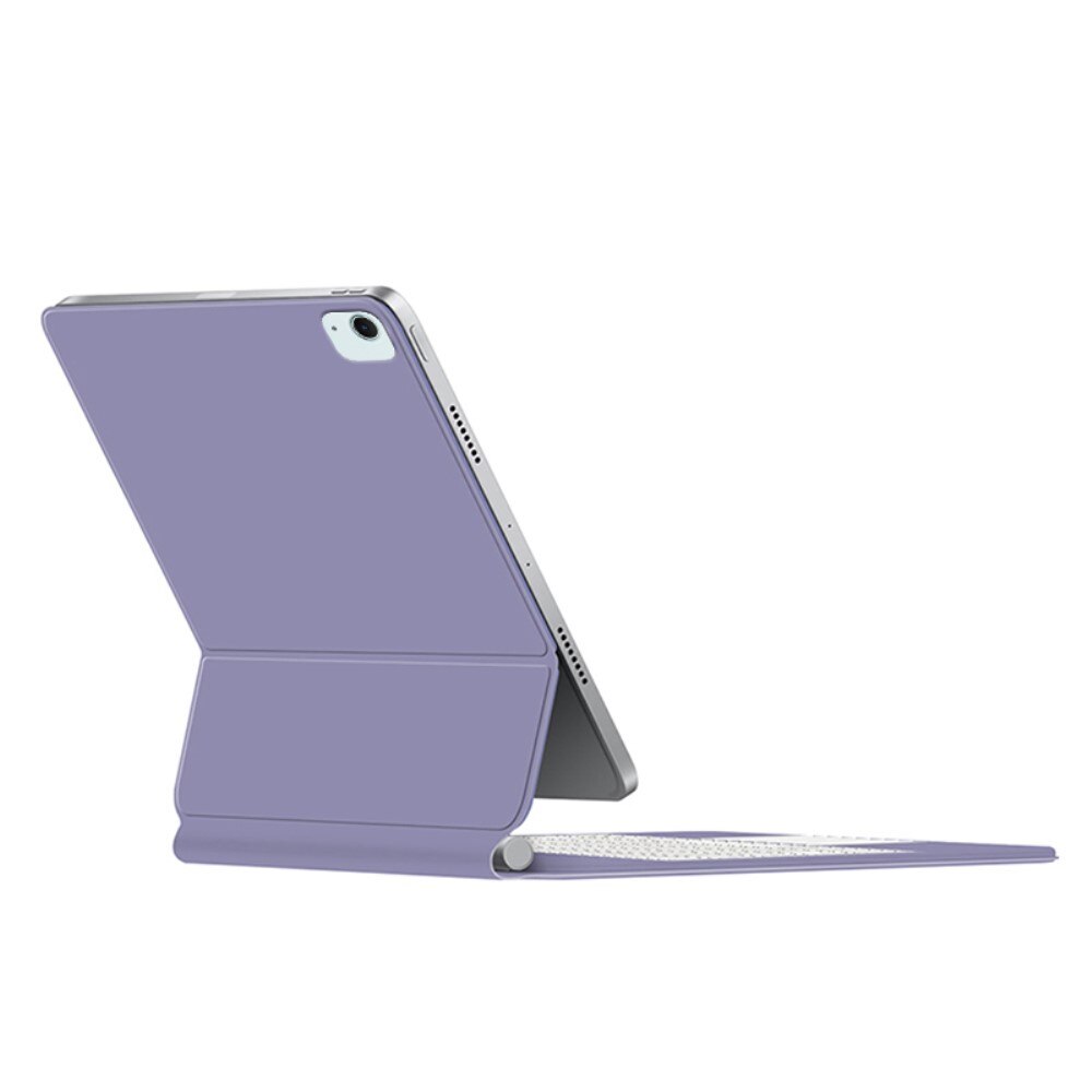 Husa de tableta cu tastatura pentru iPad Air 13" 2024, XGSM, 2 in 1, magnetica, violet