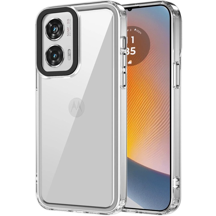 Husa telefon XGSM pentru Motorola Edge 50 Fusion 5G, Fusion Hybrid, transparenta, TPU, policarbonat