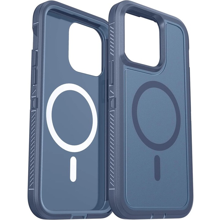 Etui pentru iPhone 15 Pro, ERBORD, MagSafe, TPU, albastru