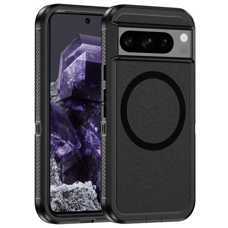 Husa telefon pentru Google Pixel 8 Pro, ERBORD, TPU, MagSafe, negru