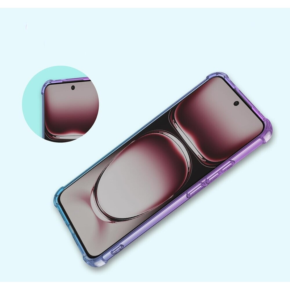 Husa pentru Oppo Reno 12 Pro, XGSM, TPU, violet / Albastru