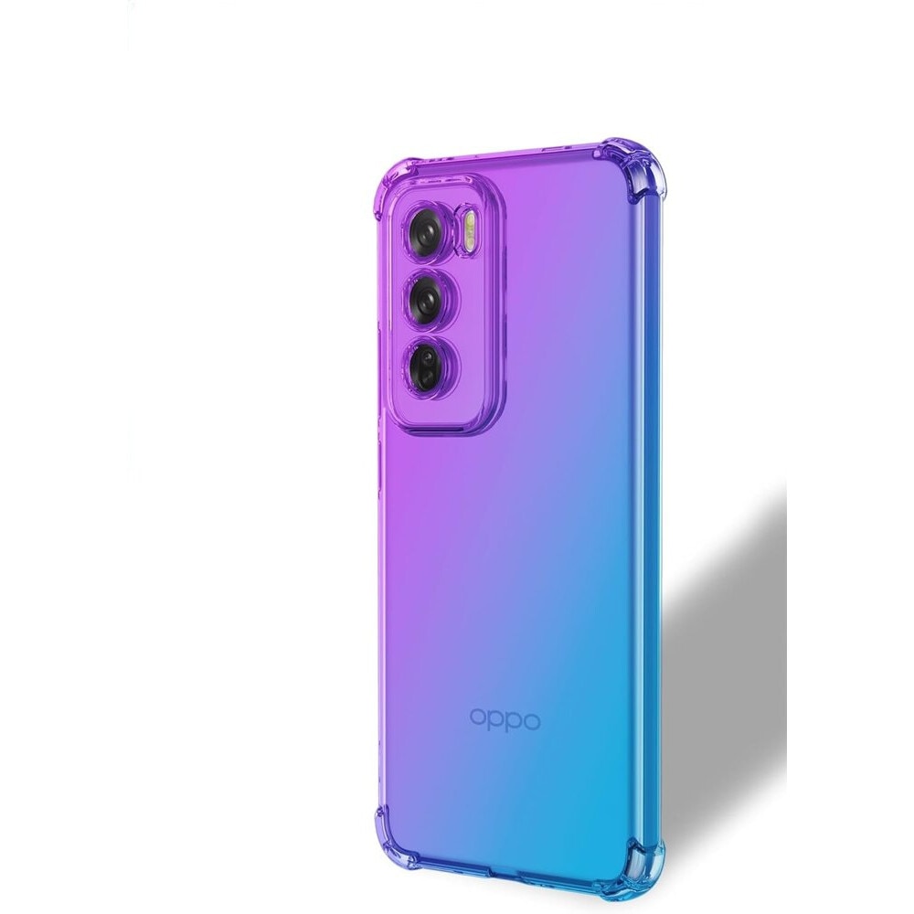 Husa pentru Oppo Reno 12 Pro, XGSM, TPU, violet / Albastru