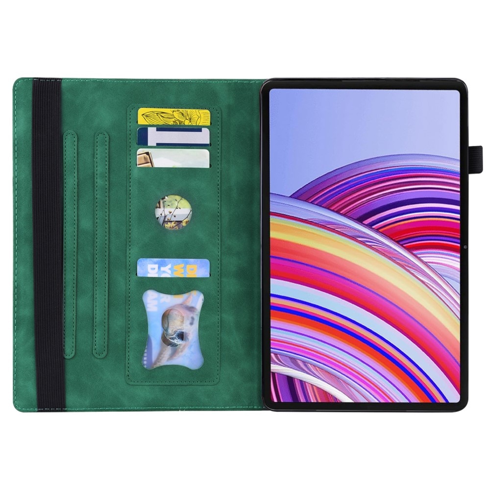 Husa tableta XGSM pentru Xiaomi Redmi Pad Pro, verde, cu functie stand, loc pentru stylus