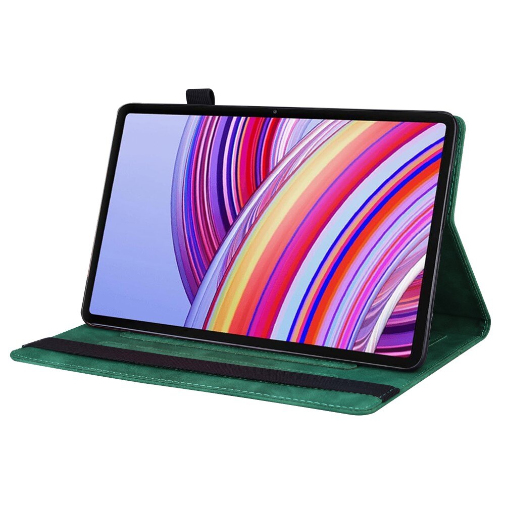 Husa tableta XGSM pentru Xiaomi Redmi Pad Pro, verde, cu functie stand, loc pentru stylus