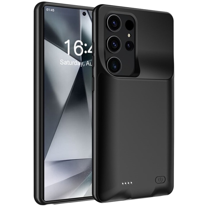 Husa telefon cu baterie 10000mAh, XGSM, pentru Samsung Galaxy S24 Ultra, neagra