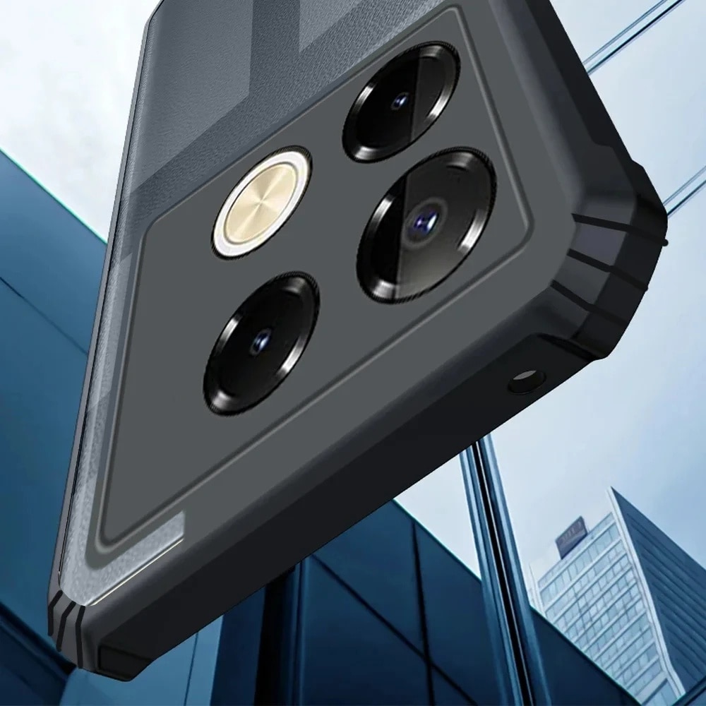 Husa pentru Infinix Note 40 Pro Plus, XGSM, cu placa magnetica, policarbonat, transparenta/neagra