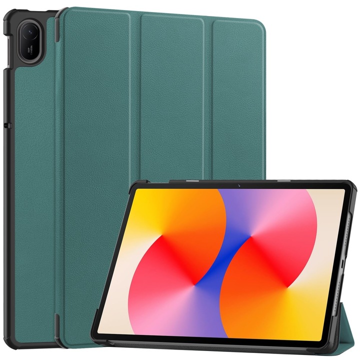 Husa tableta XGSM pentru Huawei MatePad SE 11 2024, verde, cu functie de suport