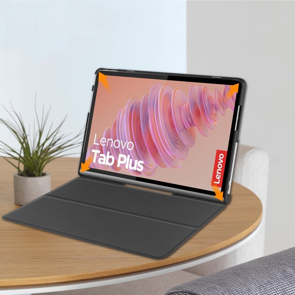 Husa tableta XGSM pentru Lenovo Tab Plus, neagra, cu functie de suport