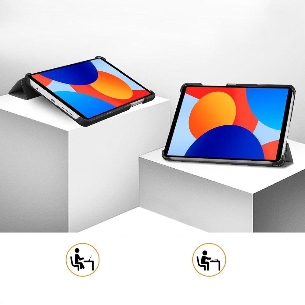 Husa tableta XGSM pentru Xiaomi Redmi Pad SE 8.7", gri, cu functie de suport