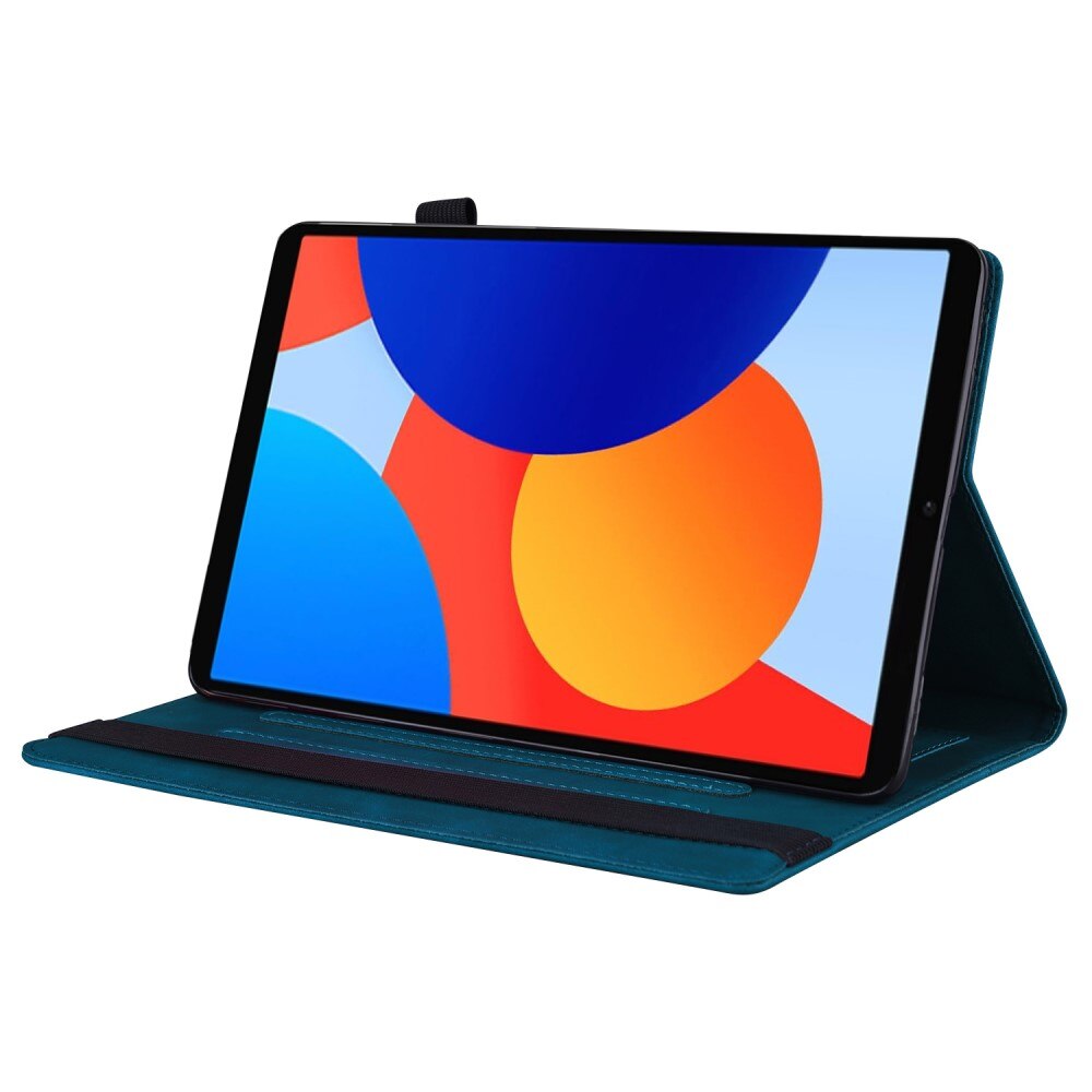 Husa tableta, XGSM, Piele ecologica / Silicon, Pentru Xiaomi Redmi Pad SE 8.7, Suport, Loc pentru stylus, Albastru