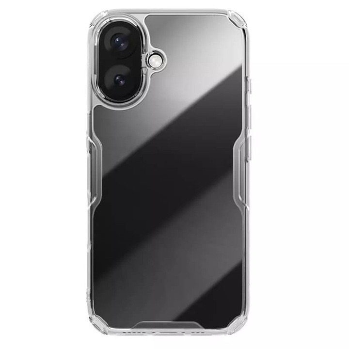Carcasa Dali Nillkin Nature TPU Pro, Transparent, silicon, pentru iPhone 16 Plus