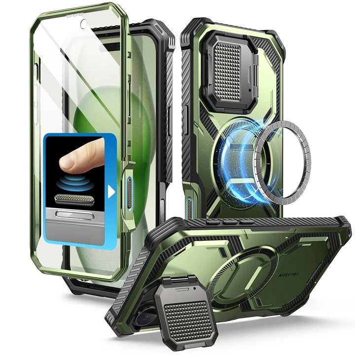 Кейс за iPhone 16 Plus + фолио, P48, поликарбонат, I-Blason Armorbox, P48, поликарбонат, Guldan