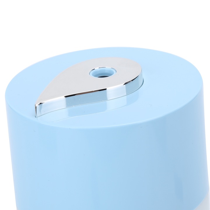 Longziming USB párásító, 200 ml-es űrtartalom, 15x7x7 cm-es méretek, irodába, autóba, kék színű