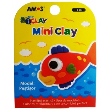 Plastilina copii model Peste AMOS iClay 30g mini clay Plastilina copii model Peste AMOS iClay 30g mini clay