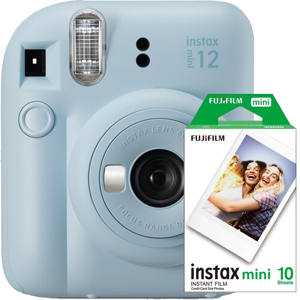 FUJIFILM instax mini 12 10個 Aparat foto Instant Fujifilm Instax Mini 12 Pastel Blue + Film