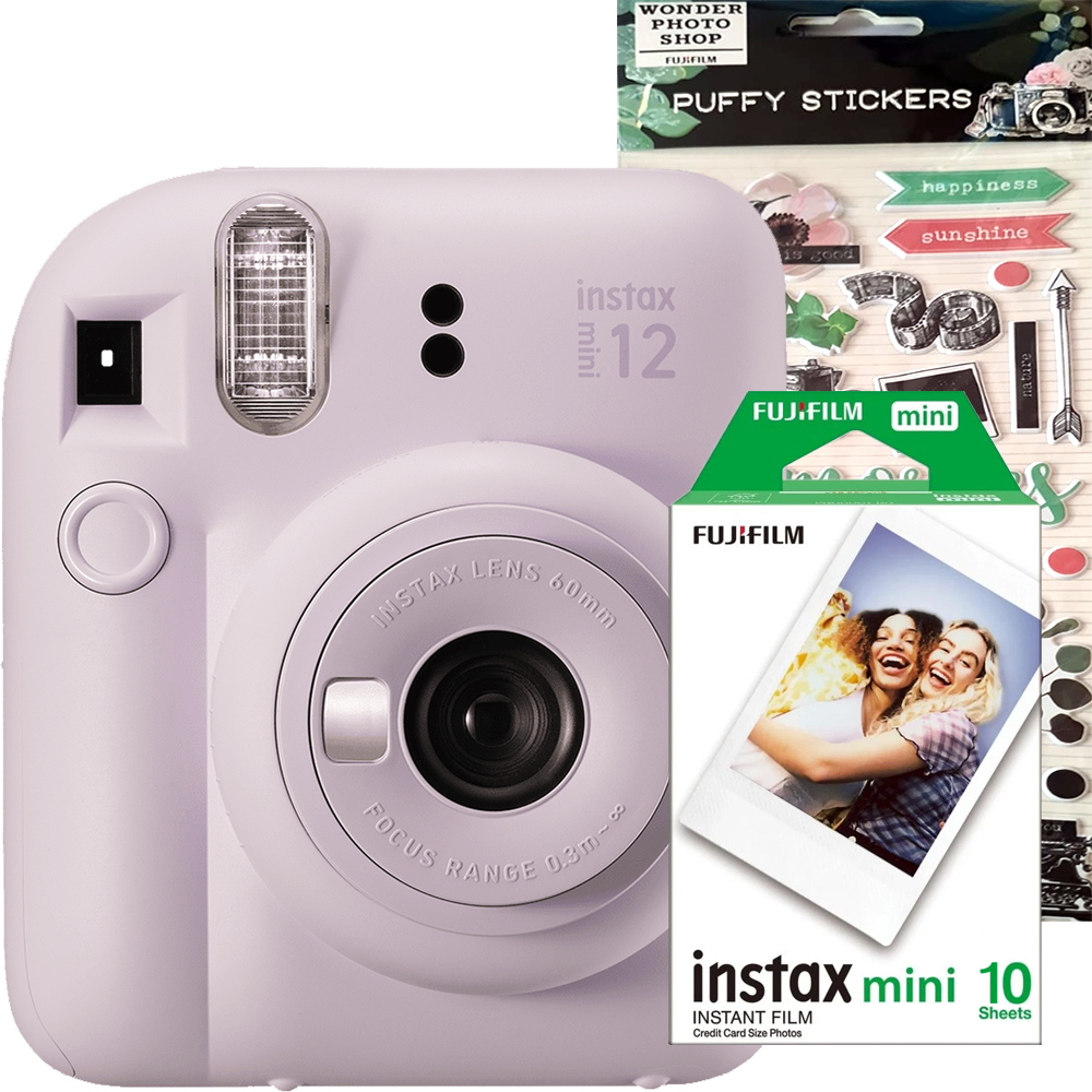 Aparat foto Instant Fujifilm Instax Mini 12 Lilac Purple + Film