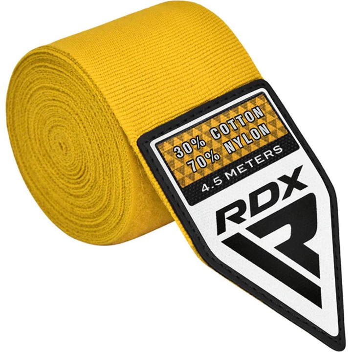 Bandaje profesionale pentru box, Rdx WX Galben, Galben, uni