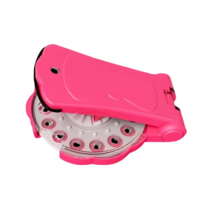 Aparat Bling-Bling de aplicat strasuri pentru par, haine, incaltaminte Mixbo, 180 piese, plastic, 6 ani+, multicolor