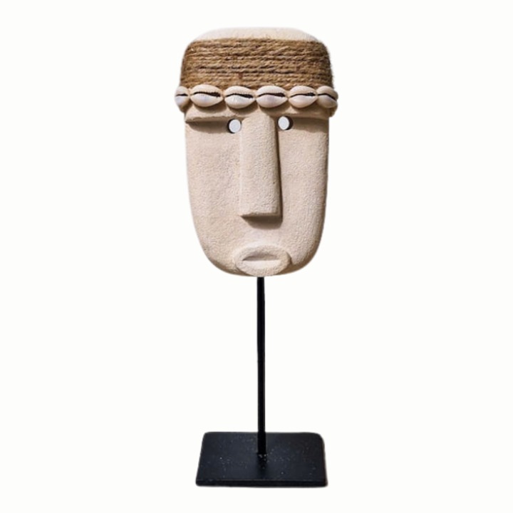 Dekoratív figura, MONNARITA, Kő, 27x9 cm, Natúr