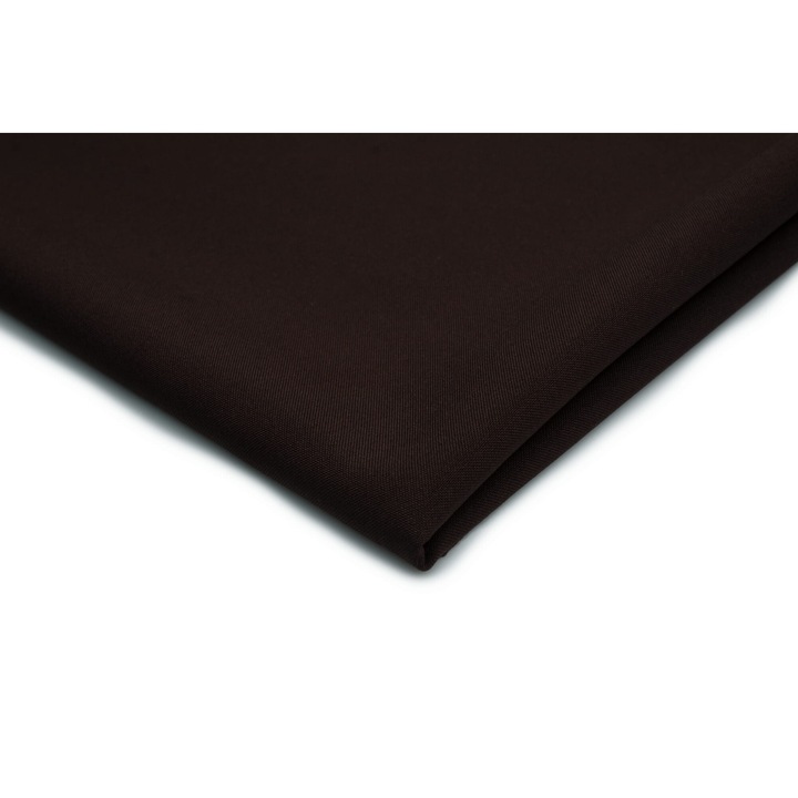 Tesatura PANAMA stretch, culoare Maro inchis, 100% Poliester, 50cm x 150cm