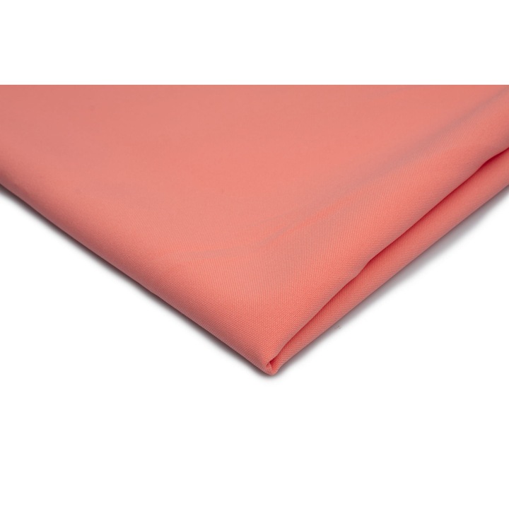 Tesatura PANAMA stretch, culoare Somon, 100% Poliester, 50cm x 150cm