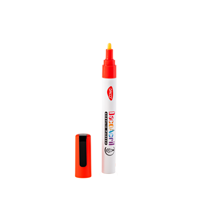 Daco Fluorescent Red Acrylic Marker Rf