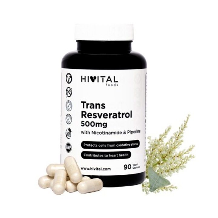 Hivital Trans-Resveratrol 500mg. x 90 capsule vegane