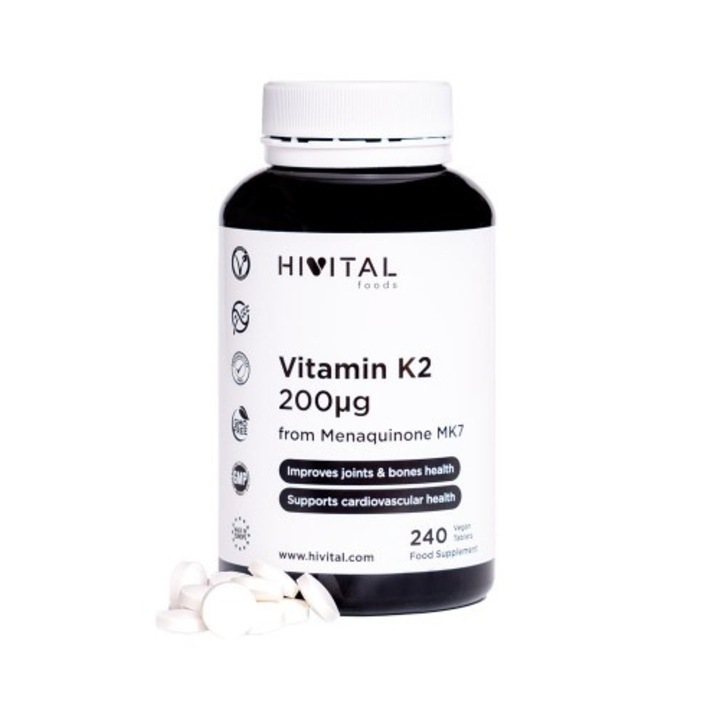 Hivital Vitamina K2 x 200μg x 240 comprimate vegane