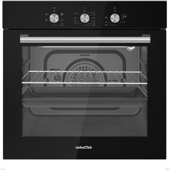 Cuptor incorporabil Nobeltek NBIO-614BK-1, Electric, 56 l, 5 functii, Timer mecanic, Ventilator de racire, Negru