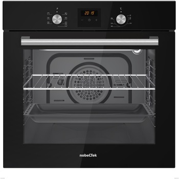 Cuptor incorporabil Nobeltek NBIO-627BK-1, Electric, 60 l, 7 functii, Timer digital, Ventilator de racire, Negru
