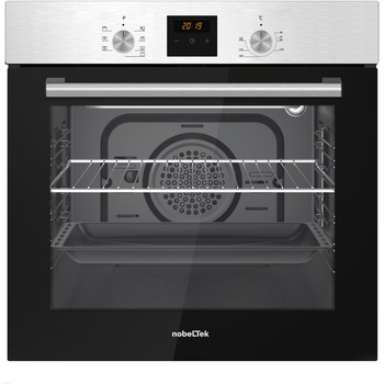 Cuptor incorporabil Nobeltek NBIO-627IX-1, Electric, 60 l, 7 functii, Timer digital, Ventilator de racire, Inox