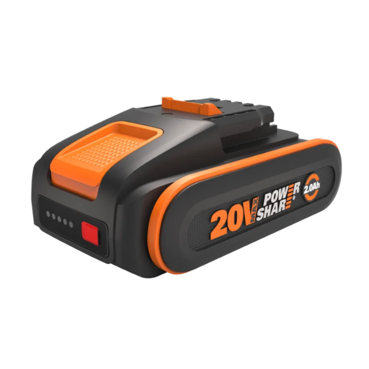 Acumulator WORX WA3639, 20V, 2.0Ah cu indicator, compatibil cu tehnologia WORX PowerShare