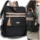 Rucsac de dama Edibazzar, sport urban, negru, 34x32x13cm, set multifunctional