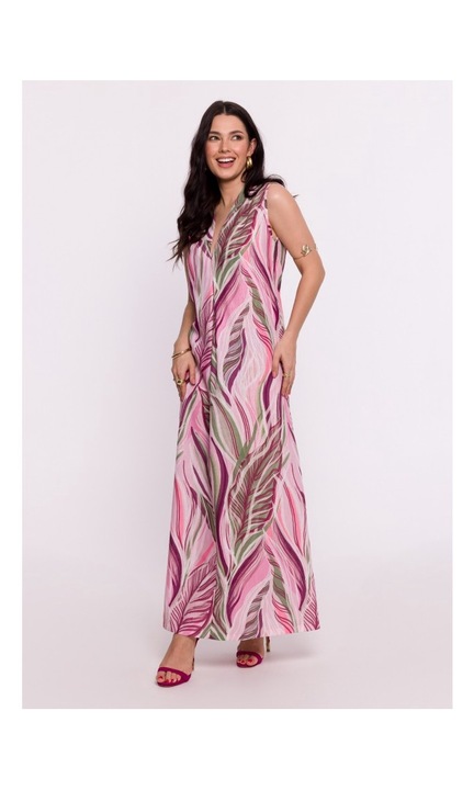 Макси рокля с десен - модел 1, XXL