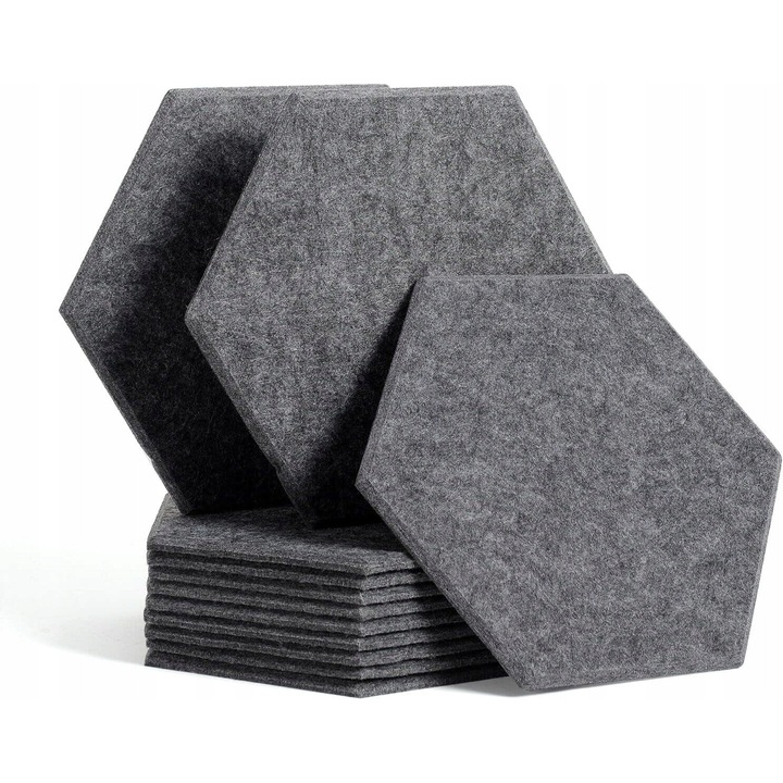 Panouri acustice Luka, hexagonale, 30x26x1cm, design modern