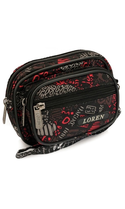 Női táska, Loren, Kitiseni, fekete, One size INTL