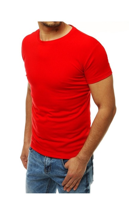 Dstreet Férfi rövid ujjú póló Adrasesi piros, Piros, XL