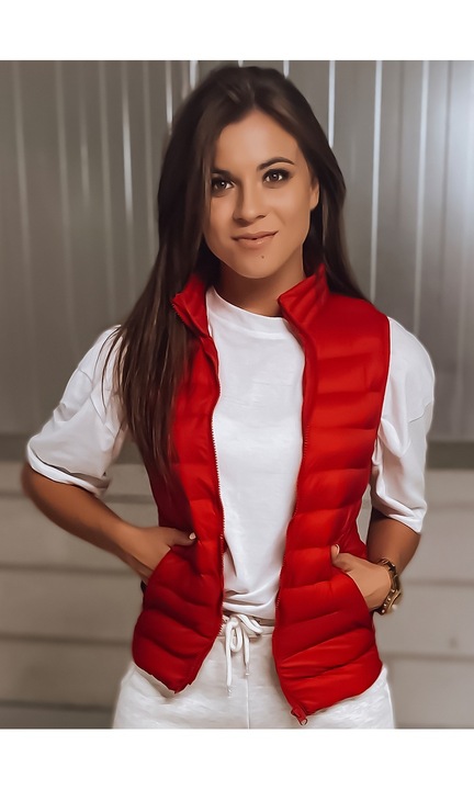 Dstreet Női mellény Leemon burgundia