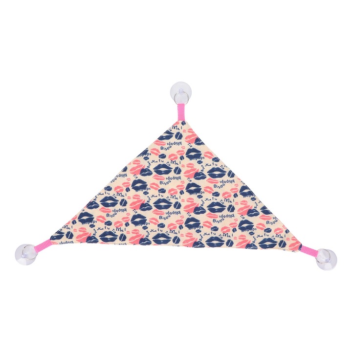 2 buc. Hamac triunghiular respirabil moale pentru reptile, hamac suspendat pentru soparle mari si mici, soparle cu barba, gecko, soparle