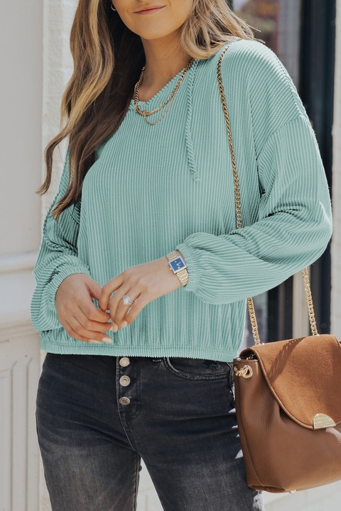 OMG Női kapucnis pulóver Sinistae mentol, Világoskék