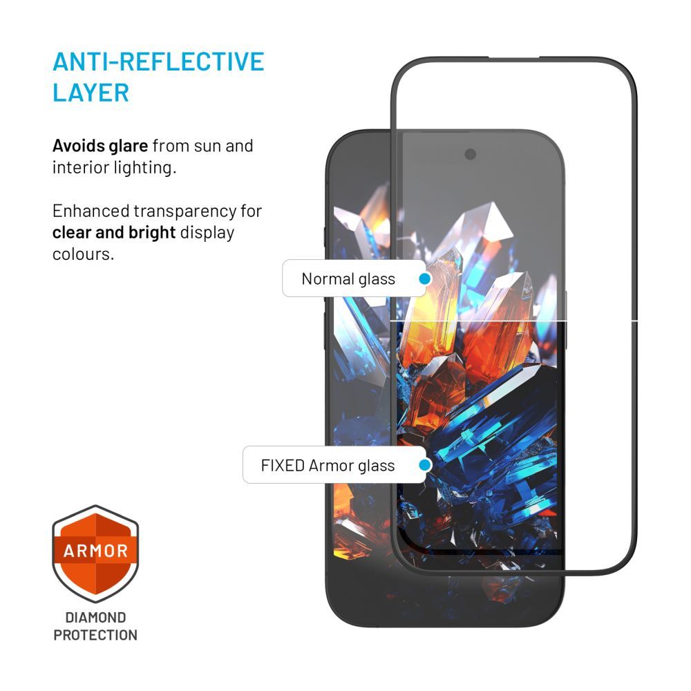 Folie protectie telefoane, FIXED, pentru Apple iPhone 16 Pro Max, neagra, cu aplicator, 254385