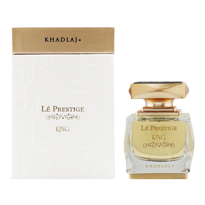 Парфюм, Khadlaj Le Prestige King 100 ml, нотки на уд, кехлибар, цвят: безцветен
