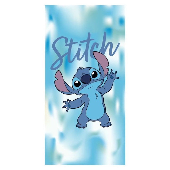 Gyermek törölköző Stitch, 70x140 cm, kék