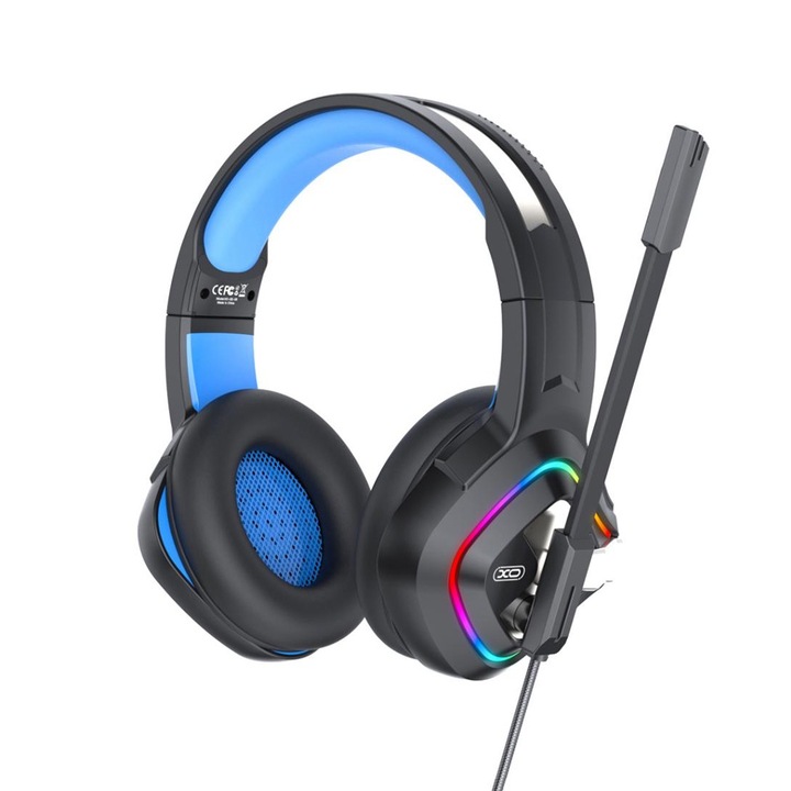Casti gaming XO GE-08 cu microfon, 2m, negre